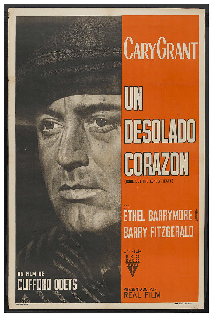 None But the Lonely Heart 1944 - Cary Grant - Argentina - Classic Movie Poster