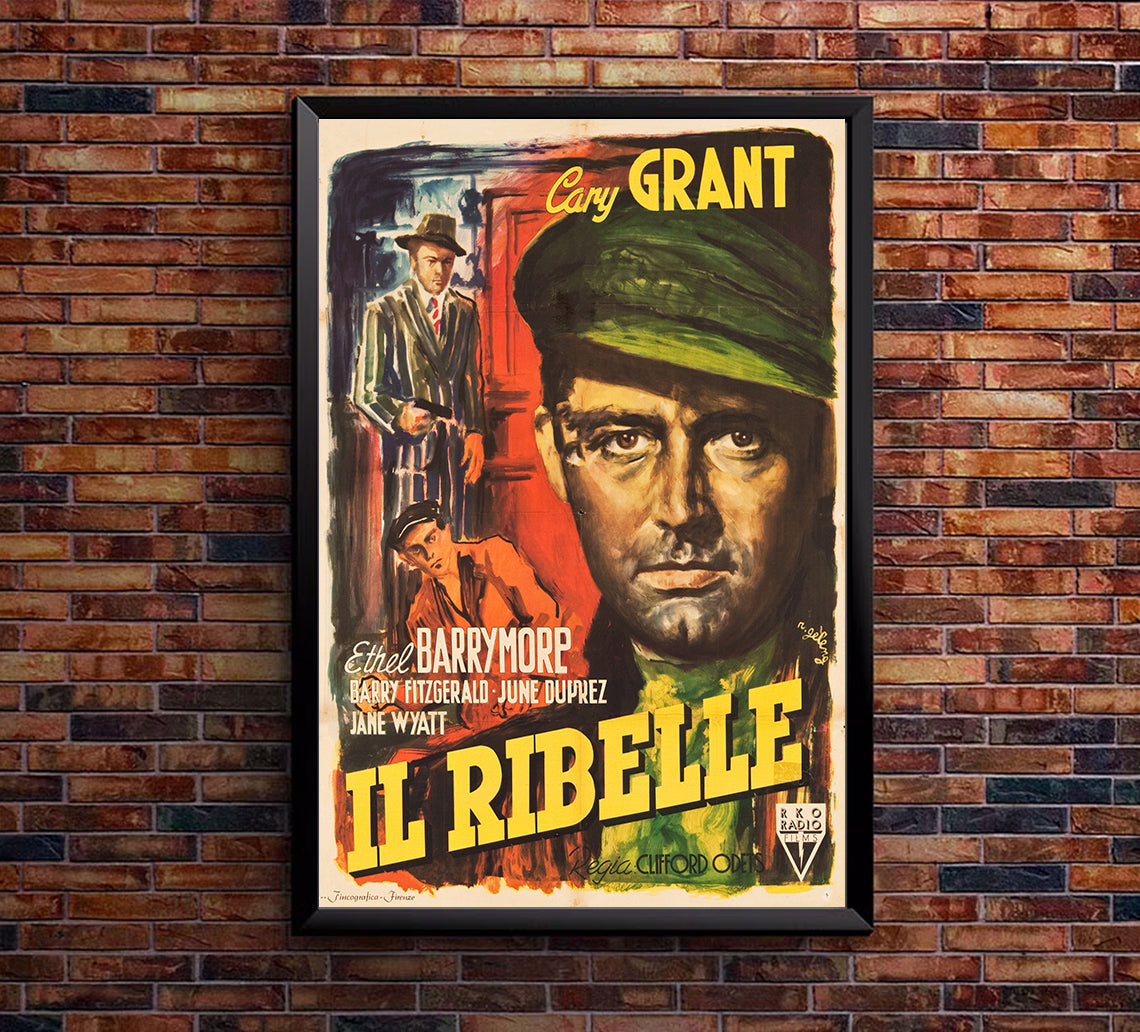 None But the Lonely Heart 1944 - Cary Grant - Italy - Classic Movie Poster