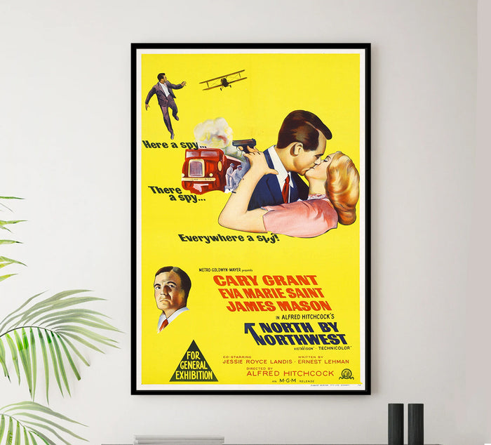 North by Northwest 1959 - Hitchcock - Australia - Classic Movie Poster