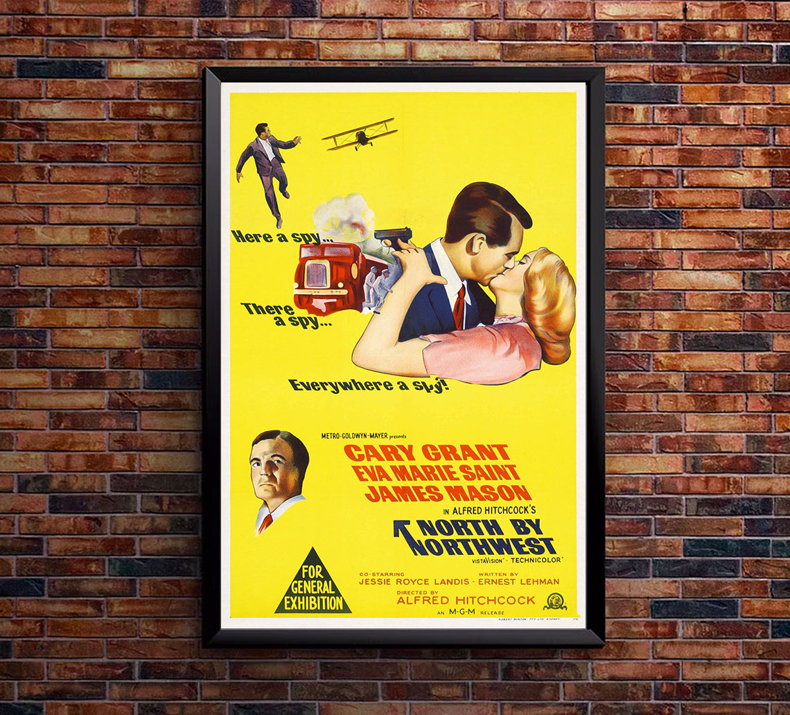 North by Northwest 1959 - Hitchcock - Australia - Classic Movie Poster