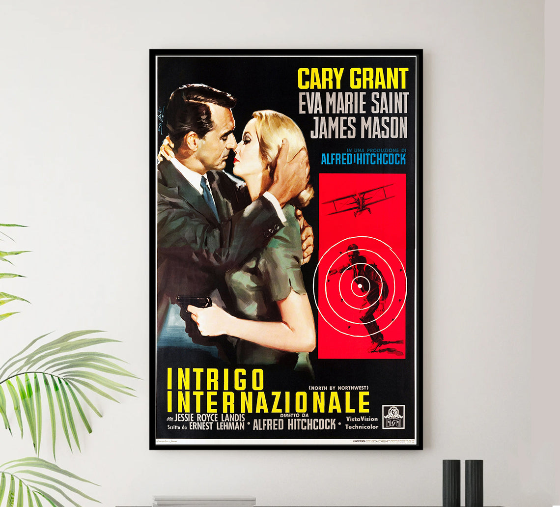North by Northwest 1959 - Hitchcock - Italy - Classic Movie Poster