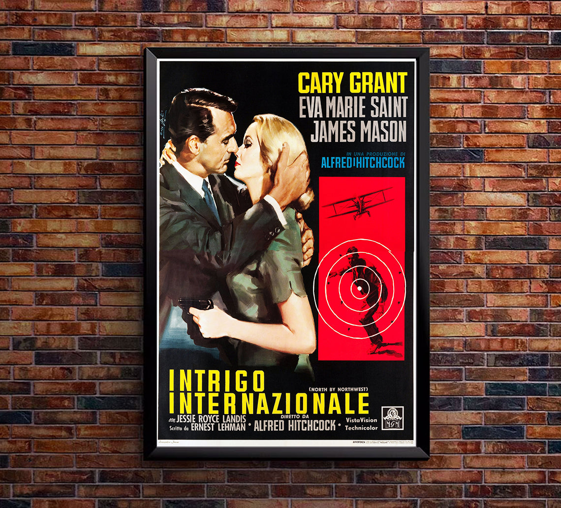 North by Northwest 1959 - Hitchcock - Italy - Classic Movie Poster