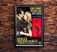 North by Northwest 1959 - Hitchcock - Italy - Classic Movie Poster