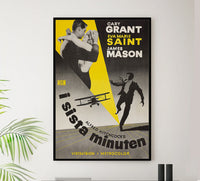 North by Northwest 1959 - Hitchcock - Sweden - Classic Movie Poster