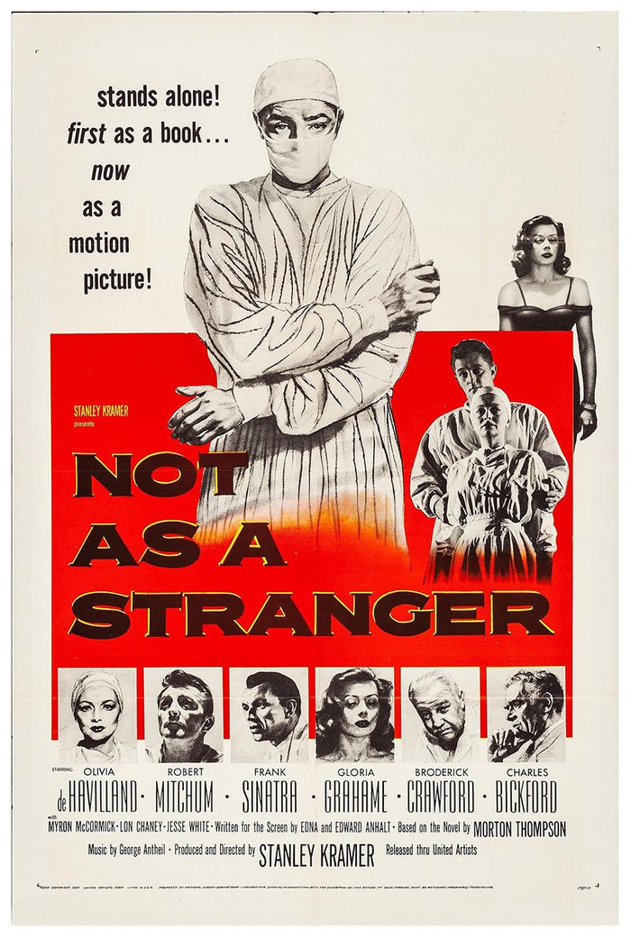Not as a Stranger 1955 - Robert Mitchum - Vintage Classic Movie Poster