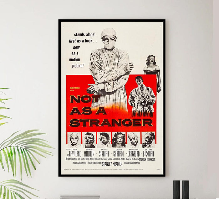 Not as a Stranger 1955 - Robert Mitchum - Vintage Classic Movie Poster