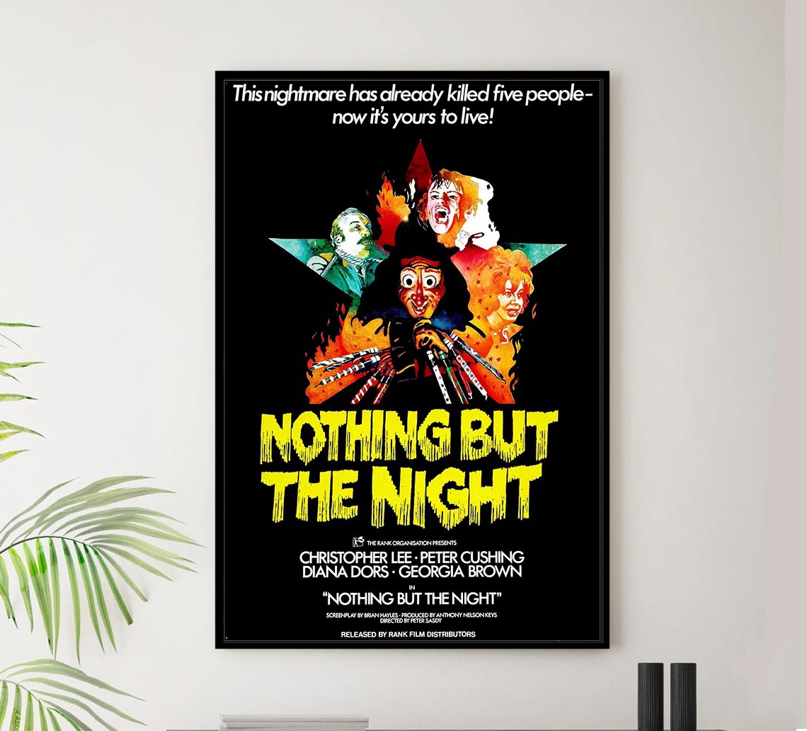 Nothing But the Night 1973 - Vintage Classic Movie Poster