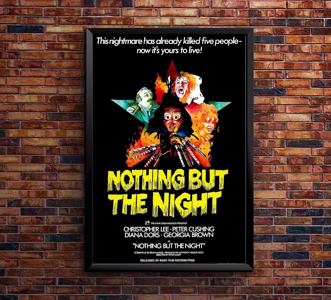 Nothing But the Night 1973 - Vintage Classic Movie Poster