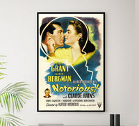 Notorious 1946 - Cary Grant - US - Classic Movie Poster
