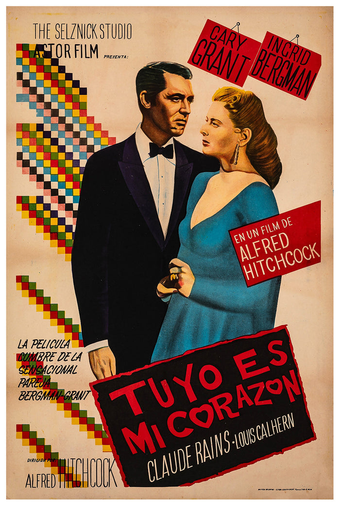 Notorious 1946 - Hitchcock - Argentina - Classic Movie Poster