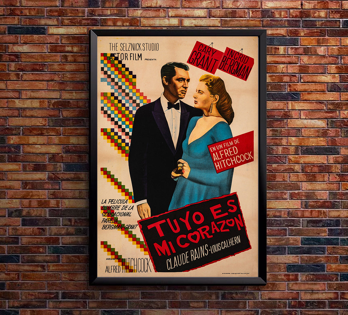 Notorious 1946 - Hitchcock - Argentina - Classic Movie Poster