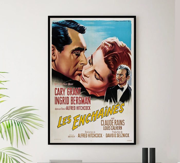 Notorious 1946 - Hitchcock - France (3) - Classic Movie Poster