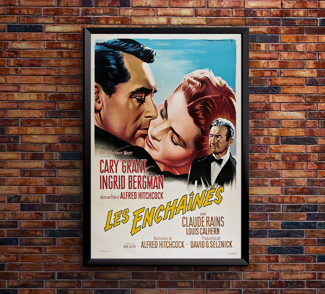 Notorious 1946 - Hitchcock - France (3) - Classic Movie Poster