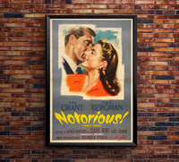 Notorious 1946 - Hitchcock - Italy (2) - Classic Movie Poster