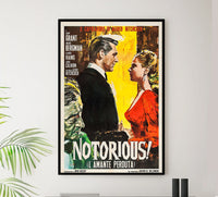 Notorious 1946 - Hitchcock - Italy (3) - Classic Movie Poster