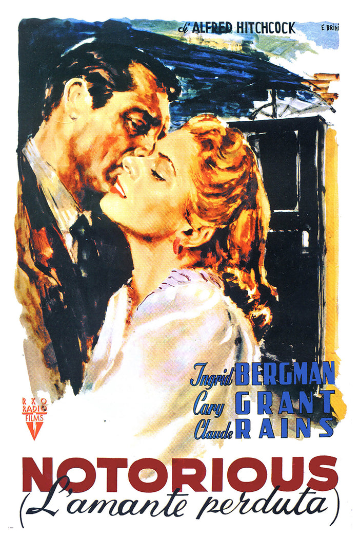 Notorious 1946 - Hitchcock - Italy (4) - Classic Movie Poster