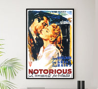 Notorious 1946 - Hitchcock - Italy (4) - Classic Movie Poster