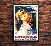 Notorious 1946 - Hitchcock - Italy (4) - Classic Movie Poster