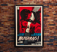 Notorious 1946 - Hitchcock - Italy - Classic Movie Poster