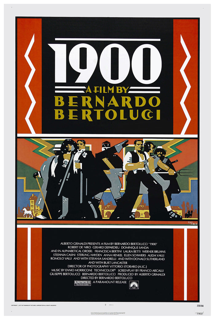 Novecento 1976 - Burt Lancaster - US - Classic Movie Poster