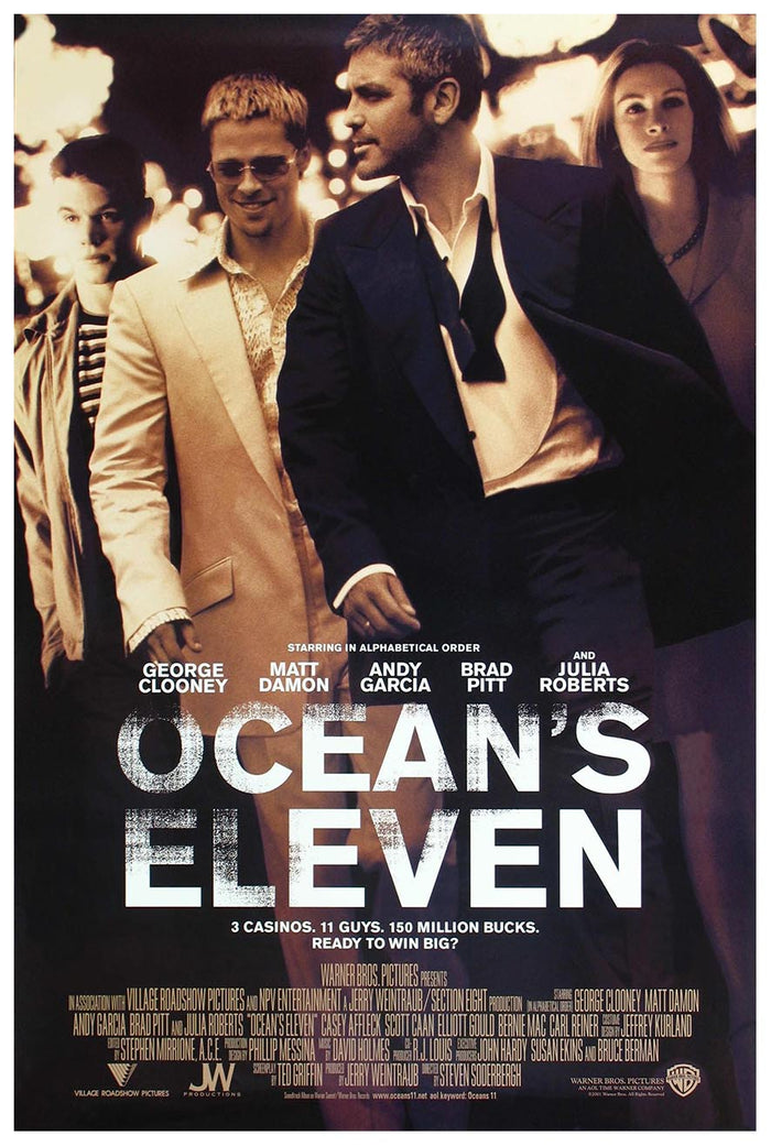 Ocean's Eleven 2001 v1 - Classic Movie Poster