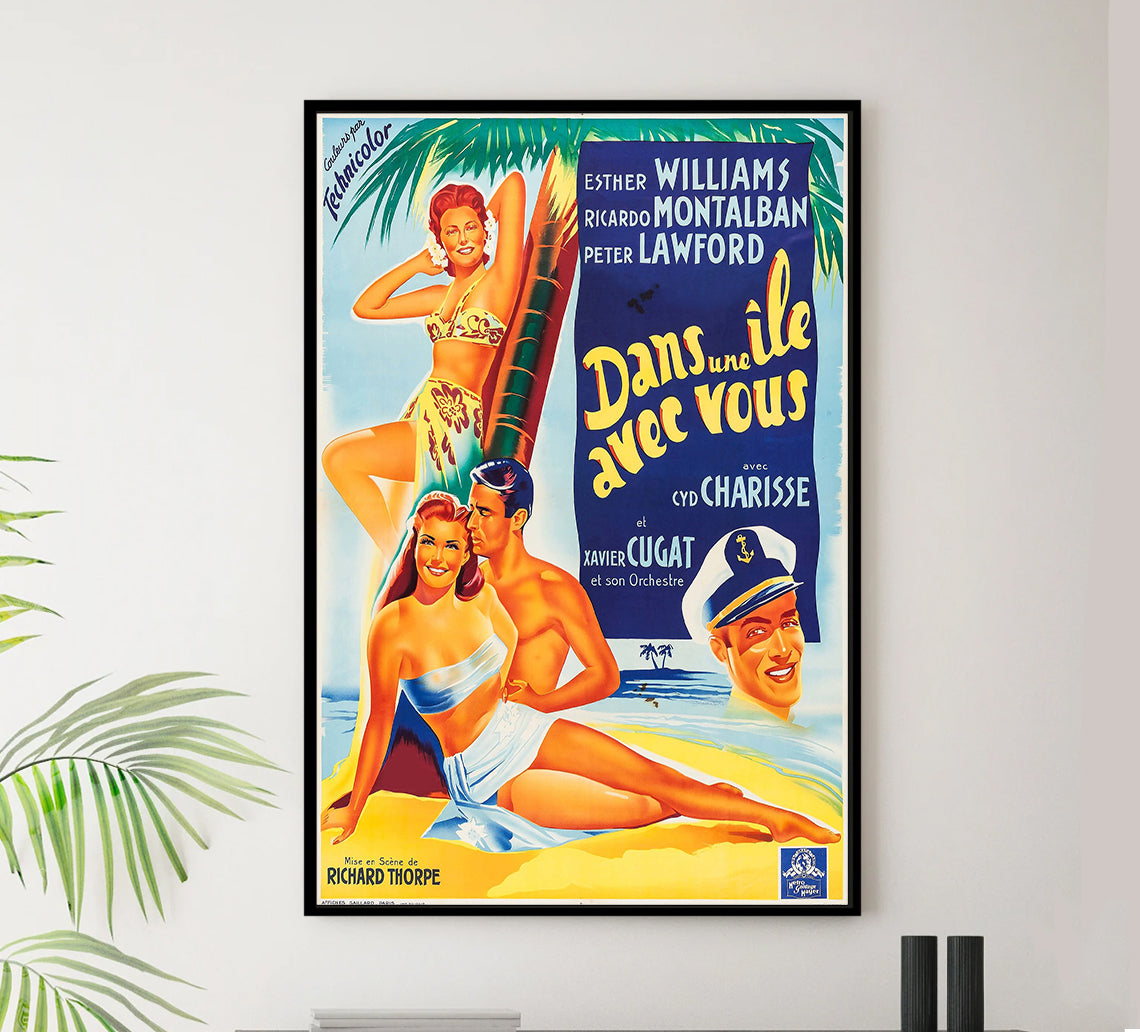 On an Island with You 1948 - Esther Williams - France - Classic Movie Poster