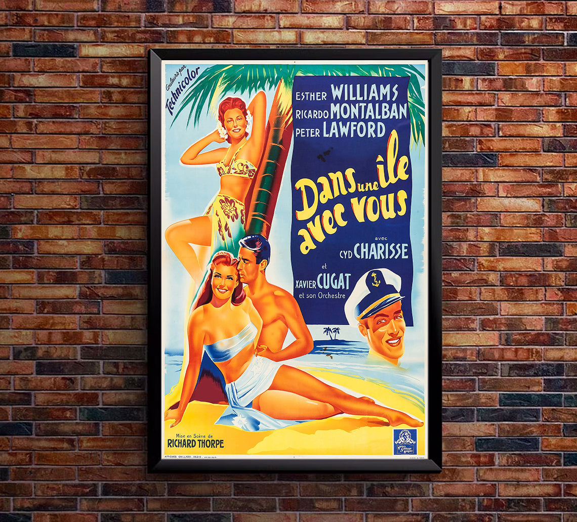 On an Island with You 1948 - Esther Williams - France - Classic Movie Poster