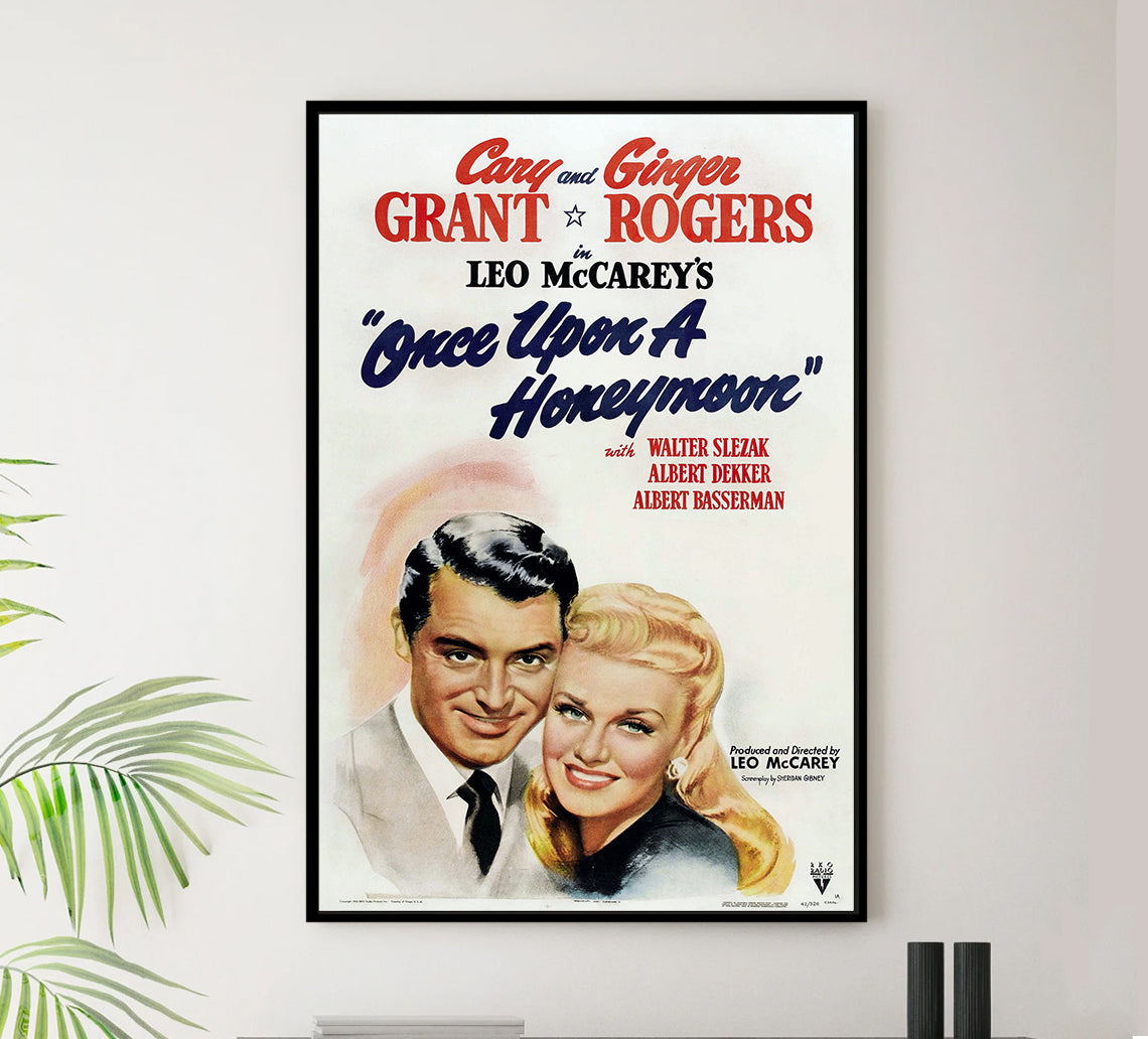 Once Upon a Honeymoon 1942 - Cary Grant - US - Classic Movie Poster