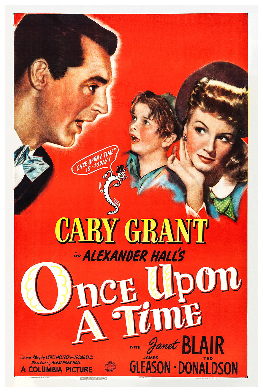 Once Upon a Time 1944 - Cary Grant - US - Classic Movie Poster