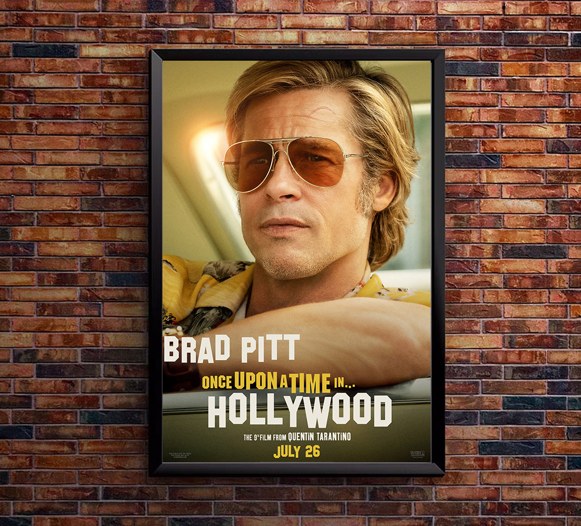 Once Upon a Time in Hollywood - Brad Pitt - 2019 - US 2 - Classic Movie Poster