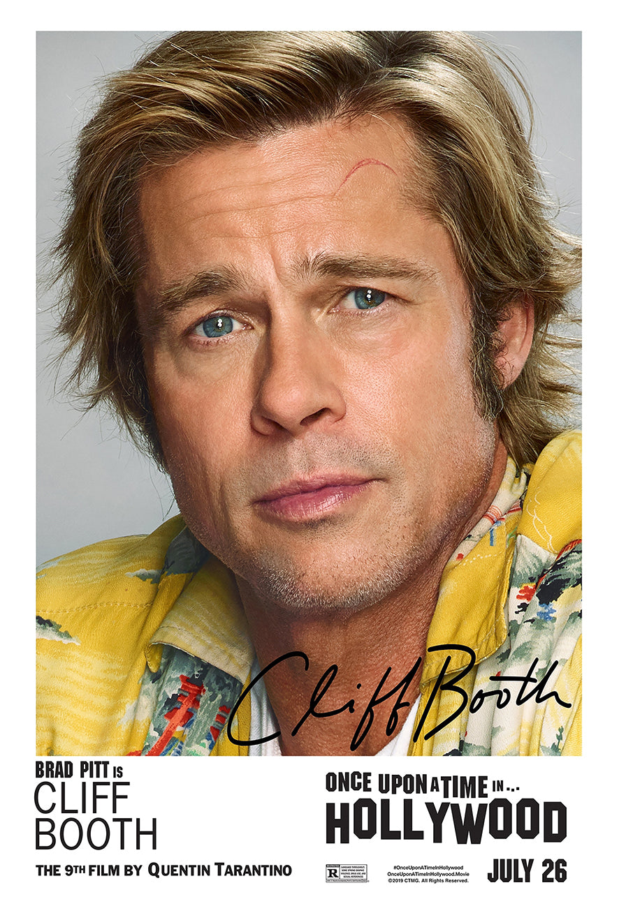 Once Upon a Time in Hollywood 2019 - Brad Pitt - US - Classic Movie Poster