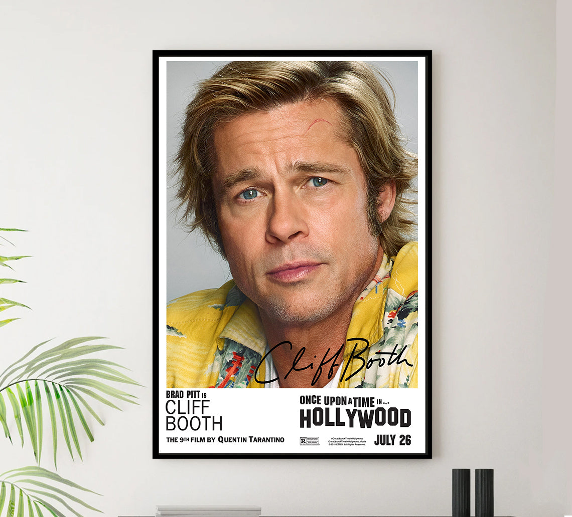 Once Upon a Time in Hollywood 2019 - Brad Pitt - US - Classic Movie Poster
