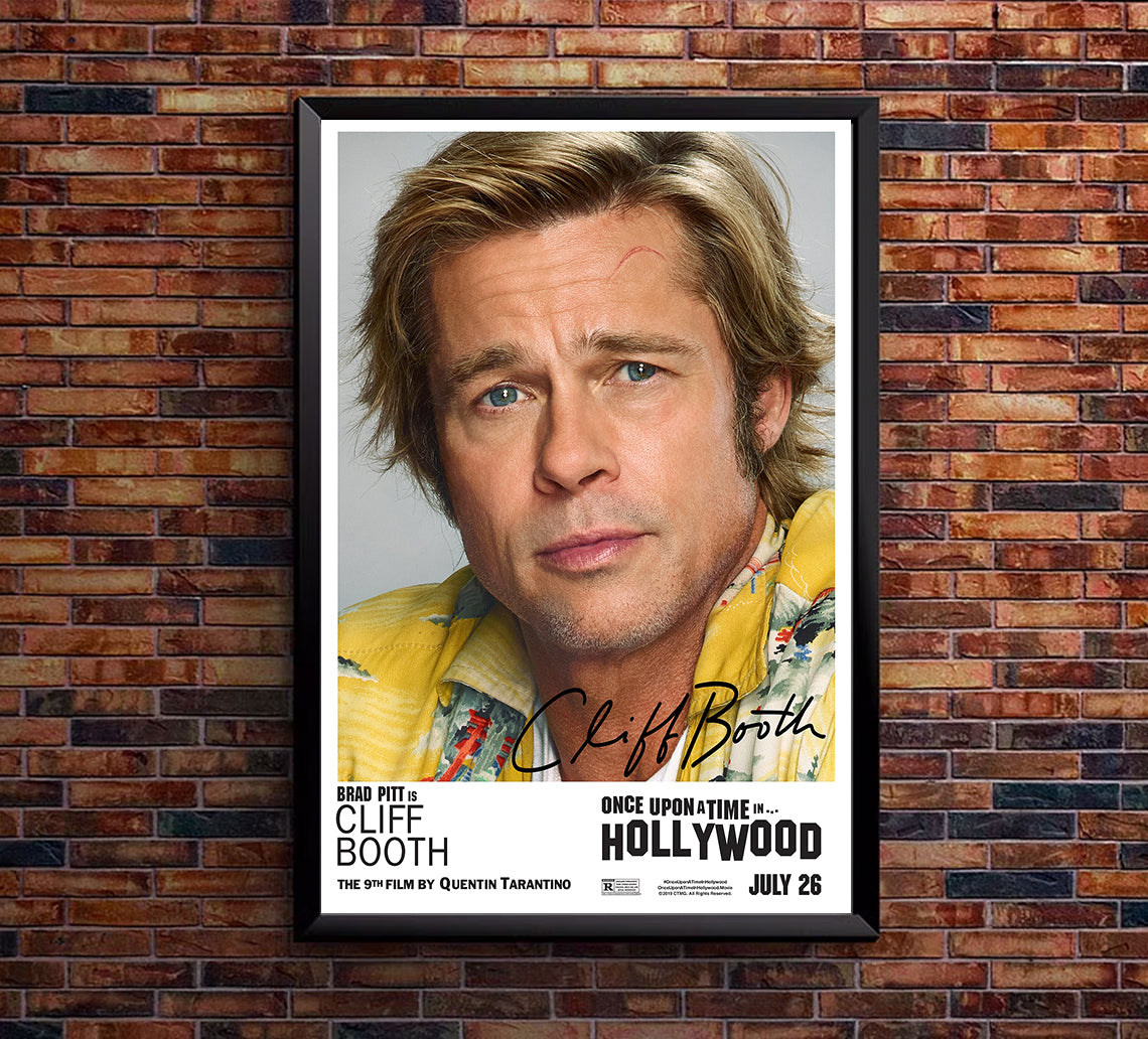 Once Upon a Time in Hollywood 2019 - Brad Pitt - US - Classic Movie Poster