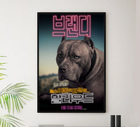 Once Upon a Time in Hollywood 2019 - Brandy - S. Korea - Classic Movie Poster