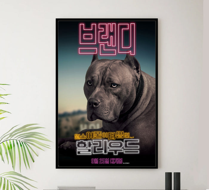 Once Upon a Time in Hollywood 2019 - Brandy - S. Korea - Classic Movie Poster