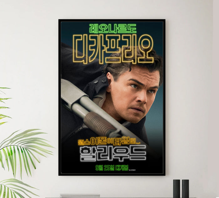 Once Upon a Time in Hollywood 2019 - Leonardo Dicaprio - S. Korea - Classic Movie Poster