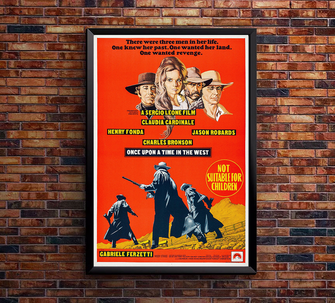 Once Upon a Time in the West 1968 - Charles Bronson - Australia - Classic Movie Poster