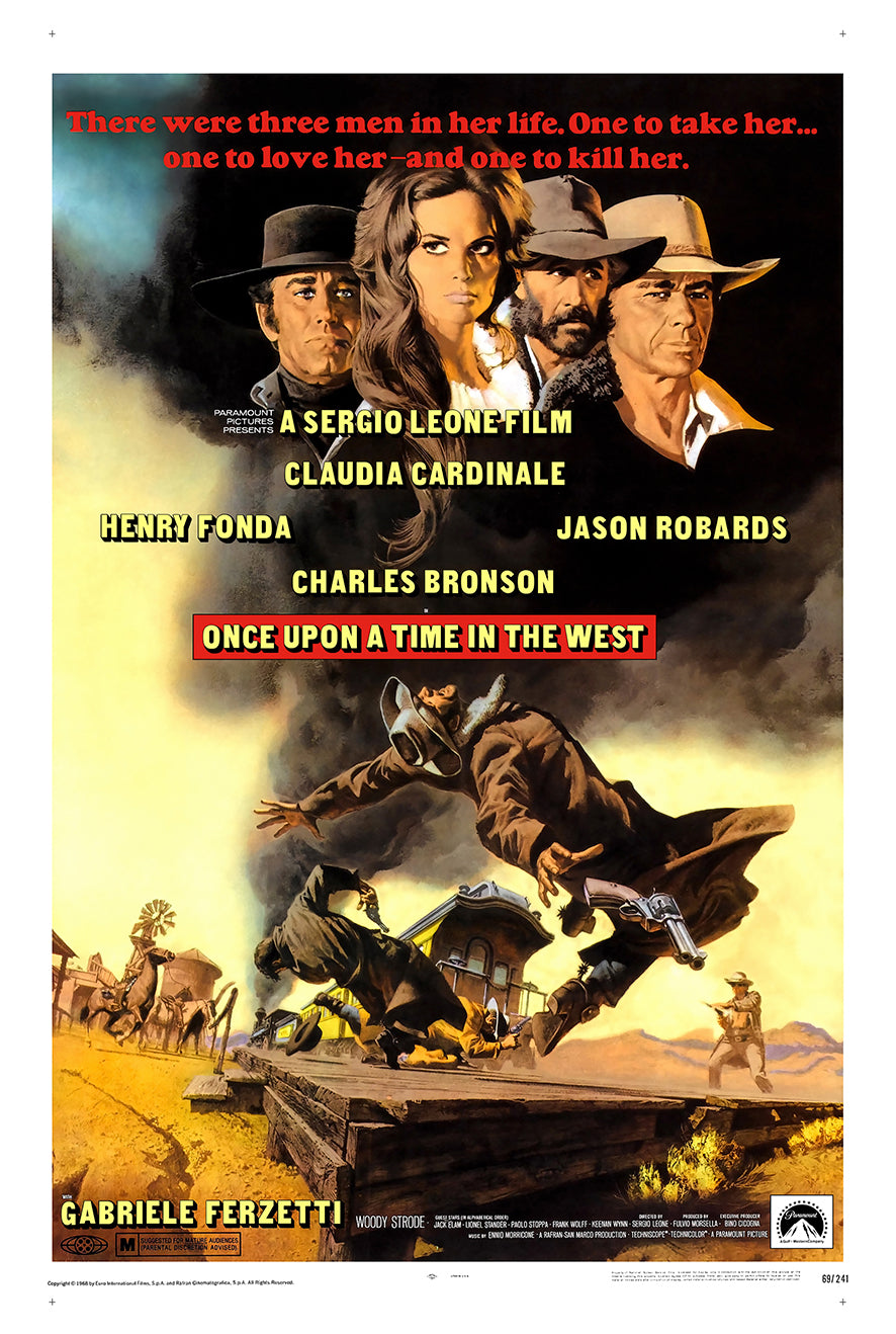 Once Upon a Time in the West 1968 - Charles Bronson - US - Classic Movie Poster