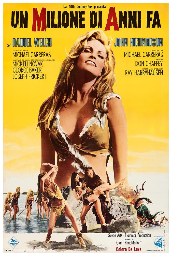 One Million Years B.C. 1966 - Italian - Classic Movie Poster