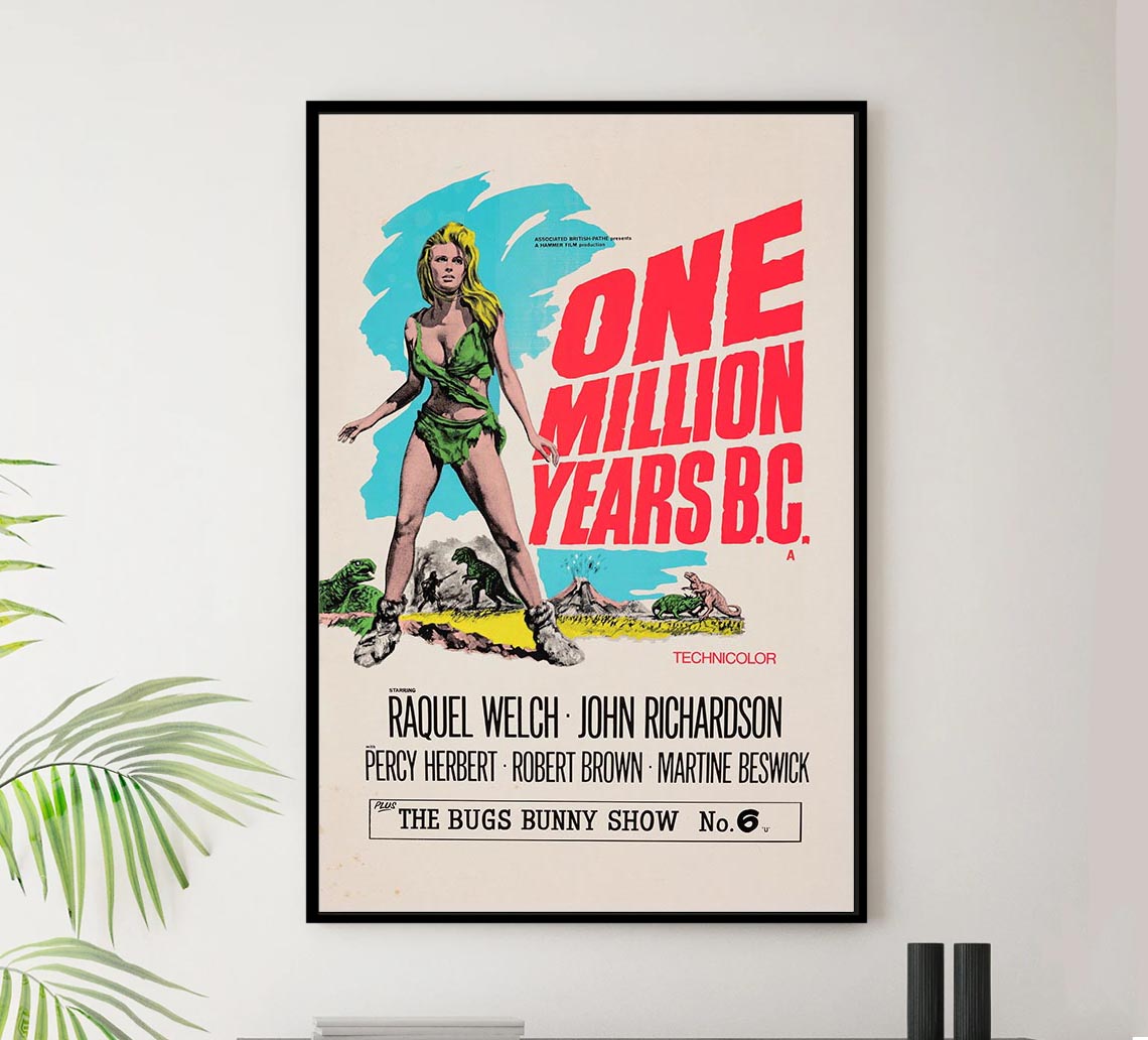 One Million Years B.C. 1966 v2 - Classic Movie Poster