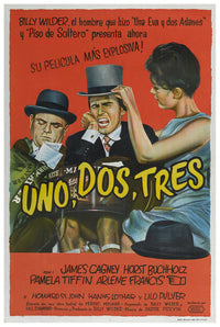 One, Two, Three 1961 - James Cagney - Argentina - Classic Movie Poster