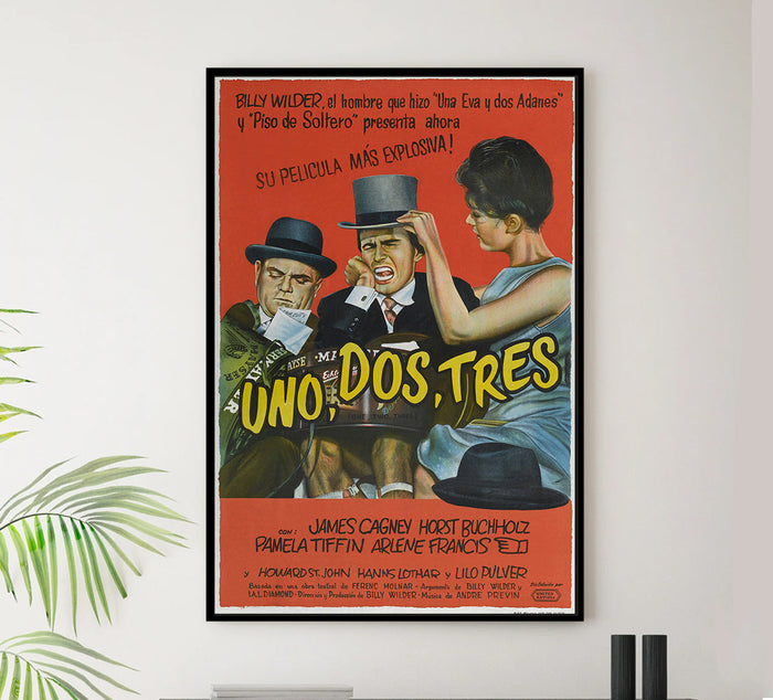 One, Two, Three 1961 - James Cagney - Argentina - Classic Movie Poster