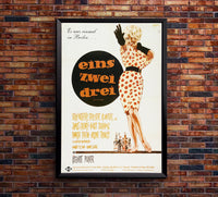 One, Two, Three 1961 - James Cagney - Germany - Classic Movie Poster