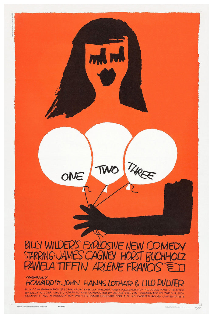 One, Two, Three 1961 - James Cagney - US - Classic Movie Poster