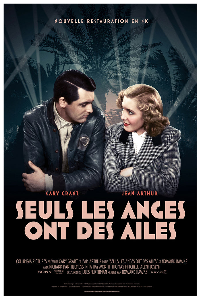 Only Angels Have Wings 1939 - Cary Grant - France (2) - Classic Movie Poster