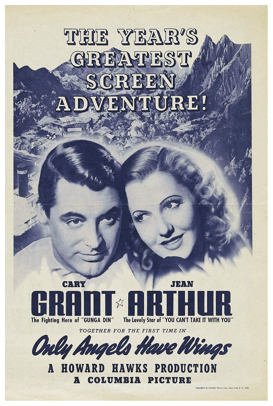 Only Angels Have Wings 1939 - Cary Grant - US(3) - Classic Movie Poster