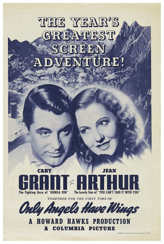 Only Angels Have Wings 1939 - Cary Grant - US(3) - Classic Movie Poster
