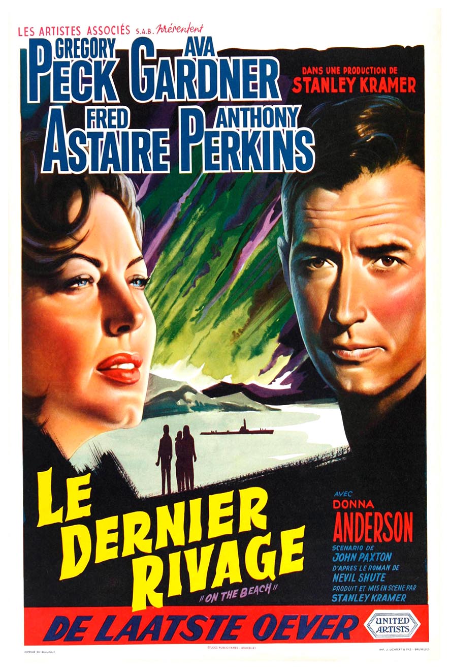 On the Beach 1959 - Belgium – Vintage Classic Movie Poster