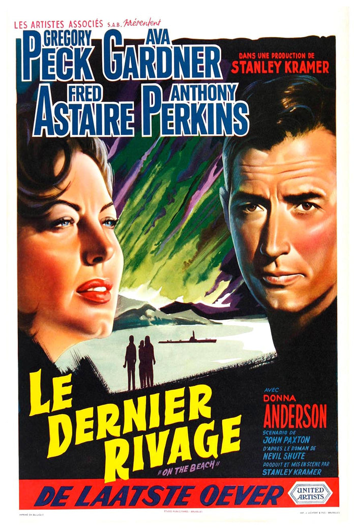 On the Beach 1959 - Belgium – Vintage Classic Movie Poster