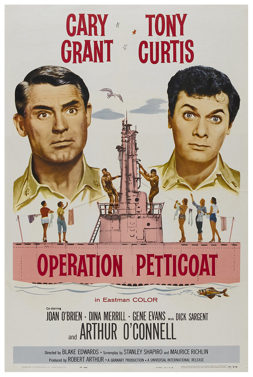 Operation Petticoat 1959 - Cary Grant - US - Classic Movie Poster
